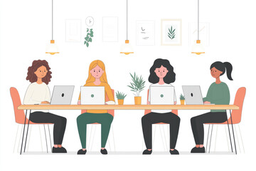 Colleagues who are talking in the office