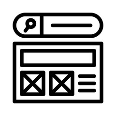 landing page line icon