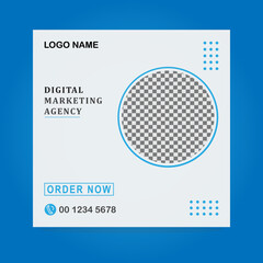 Digital marketing agency social media post template