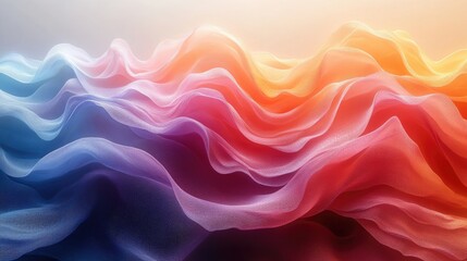 Obraz premium Abstract Waves of Color with Gradient Background for Creative Digital Media and Design Projects