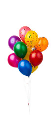 A vibrant collection of colorful balloons, perfect for celebrations and festive occasions, adding joy and excitement.