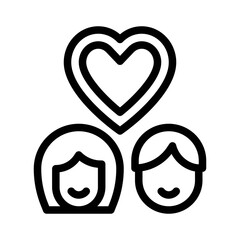 couple line icon