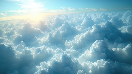 Captivating Bright Sunlight Illuminating the Sky Through Soft Clouds for Inspirational Projects