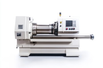 Industrial Lathe Machine in Operation - Precision Manufacturing, CNC, metalworking, machining, tooling