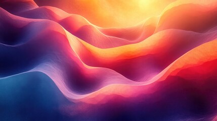 Fototapeta premium Colorful Gradient Background with Abstract Shapes for Modern Design Projects and Creative Use