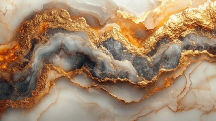 Obraz premium Elegant Gold and Marble Texture Suitable for Backgrounds and Graphics Use in Various Design Projects