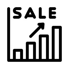 sales chart line icon