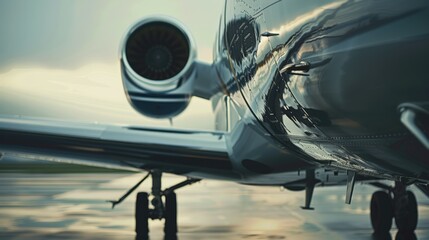 Private Jet on the Tarmac