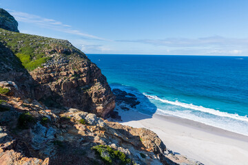 The rugged landscape near Cape of Good Hope, South Africa