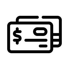 prepaid card line icon