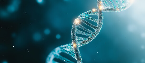 Scientific Background with DNA Strands