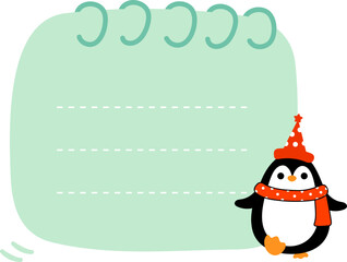 Cute Penguin Note Paper