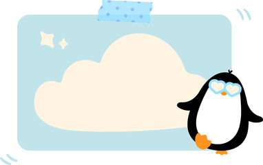 Cute Penguin Note Paper