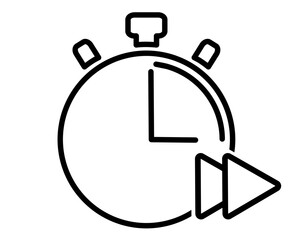 Stopwatch icon. for mobile concept and web design. time speed and time division illustration, flat vector. part 1