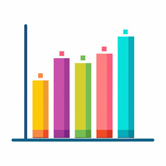 data visualization and infographics vectors, bar graphs, bar chart vectors, minimal horizontal