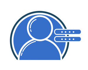 create account icon, user registration form, login and password data, account security flat vector illustration. part 5