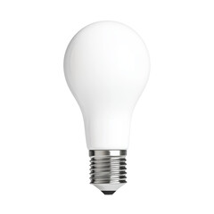 Close up of a modern LED light bulb on a black background