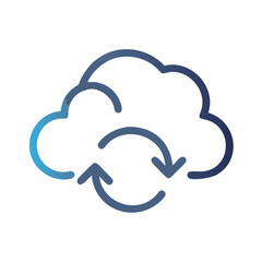 cloud computing network, modern cloud computing icon set,data-sync-cloud-icon