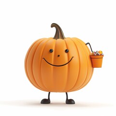 Obraz premium Happy Halloween Pumpkin Ready for Trick or Treat 