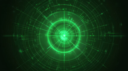 Green radar screen vector illustration, suitable for your design needs.