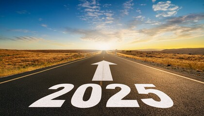 Happy new year design concept direction road street highway Arrow 