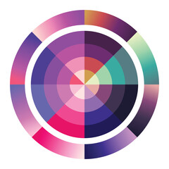 Abstract gradient Color palette swatch's 