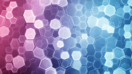 Hexagonal geometric background featuring hexagons representing genetic and social networks. Ideal for future-oriented geometric templates and business presentations, with a minimal graphic concept. 