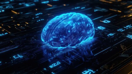 Digital Brain on Circuit Board