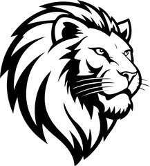 Lion sign. Design element for logo, label, emblem, sign.