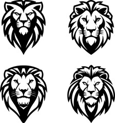 Lion sign. Design element for logo, label, emblem, sign.