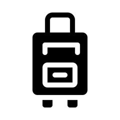 travel glyph icon