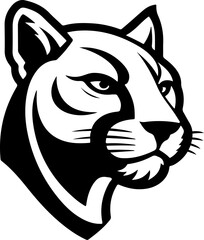 Illustration of pantera head on white background. Design element for logo, label, emblem, sign, poster, t shirt. Vector illustration © Kotliar Ivan