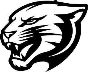 Illustration of pantera head on white background. Design element for logo, label, emblem, sign, poster, t shirt. Vector illustration © Kotliar Ivan