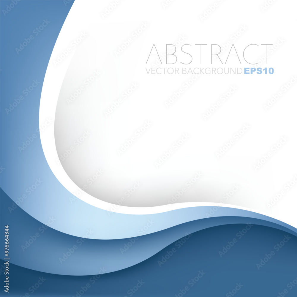 Poster graphic vector curve line overlap background for text and message design