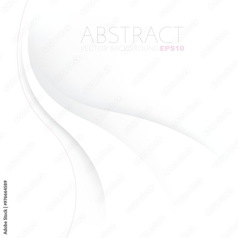 Poster graphic vector curve line overlap background for text and message design