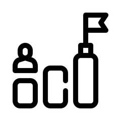 career goals line icon