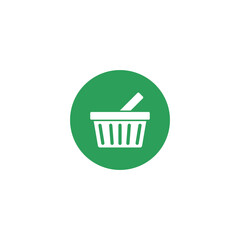 Basket icon. Shopping cart symbol icon isolated on transparent background