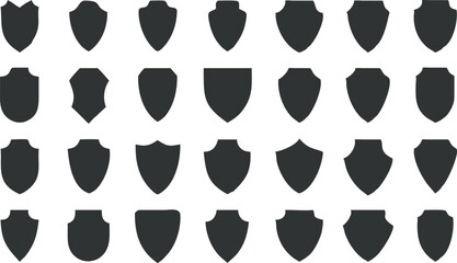 Shield icons collection. Protect shield vector