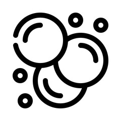 washing bubbles line icon