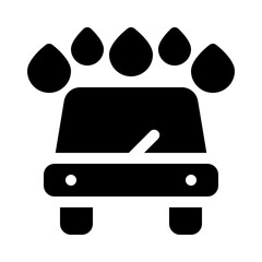 car wash glyph icon