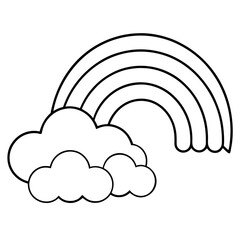 Fototapeta premium Sky rainbow vector