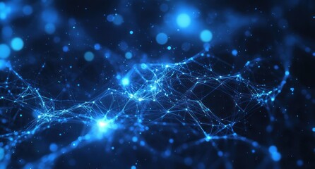 Abstract Blue Network