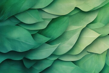 Textured green leaves create a harmonious and calming background, perfect for nature-themed designs and eco-friendly projects.