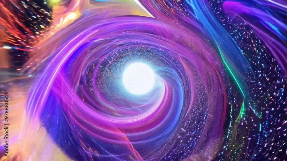 Canvas Prints cosmic vortex of light and color