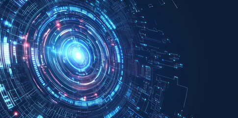Obraz premium Abstract Futuristic Tech Design