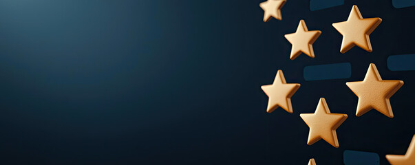 A digital interface showing customer reviews with star ratings, comments, and thumbs up icons, illustrating the impact of reviews on business reputation