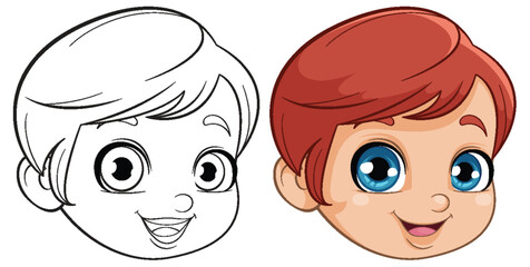 Smiling Cartoon Child Illustration