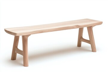 Oak dining bench with organic shapes and traditional craftsmanship, made from sustainably sourced materials, oak wood furniture, sustainability craftsmanship