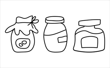 Hand-Drawn Coloring Collection Cozy Jam of Vector Illustrations