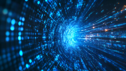 Fototapeta premium Blue technology background